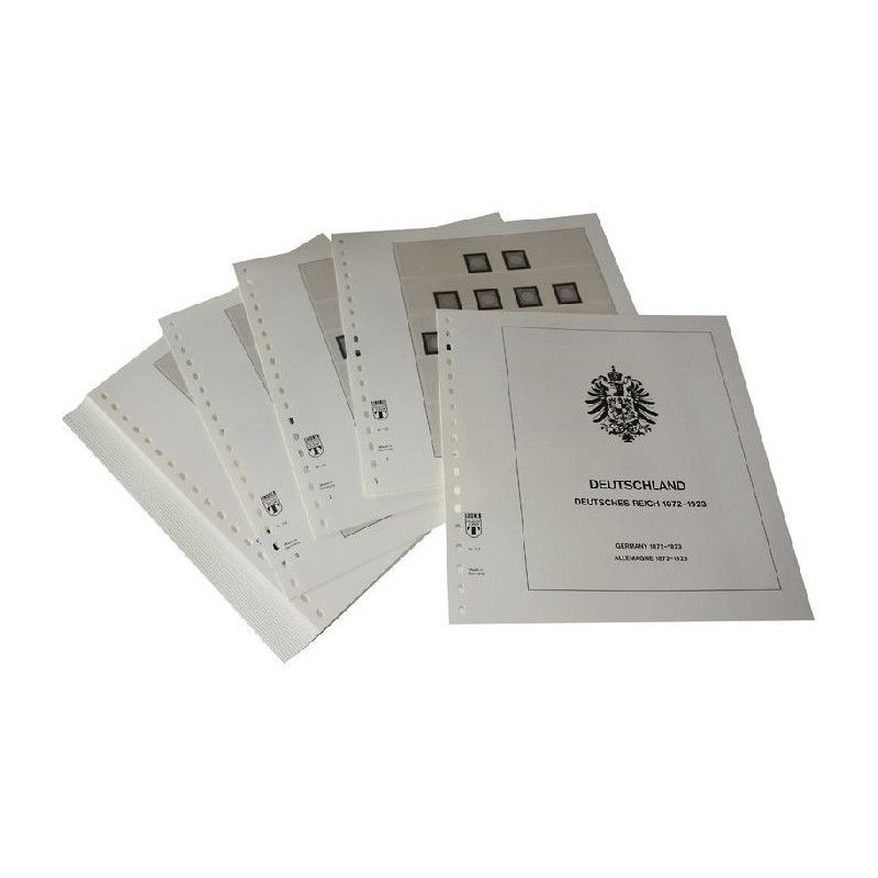 Feuilles préimprimées Lindner-T Deutsches Reich 1872-1923.