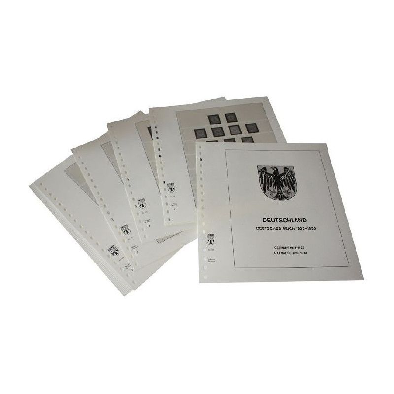 Feuilles préimprimées Lindner-T Deutsches Reich 1923-1933.