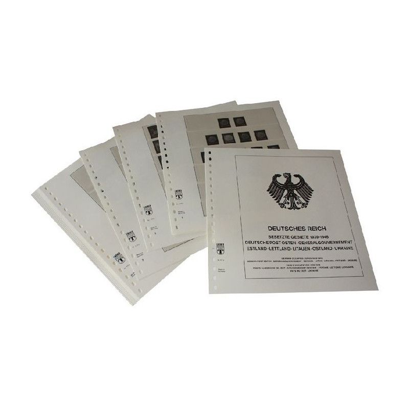 Feuilles préimprimées Lindner-T Gouvernement Général 1939-1944.