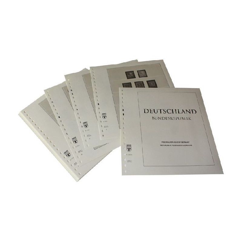 Feuilles préimprimées Lindner-T République Fédérale Allemagne 1949-1959.