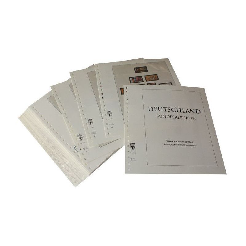 Feuilles préimprimées Lindner-T République Fédérale Allemagne 1980-1989.