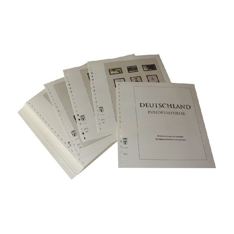 Feuilles préimprimées Lindner-T République Fédérale Allemagne 2000-2004.