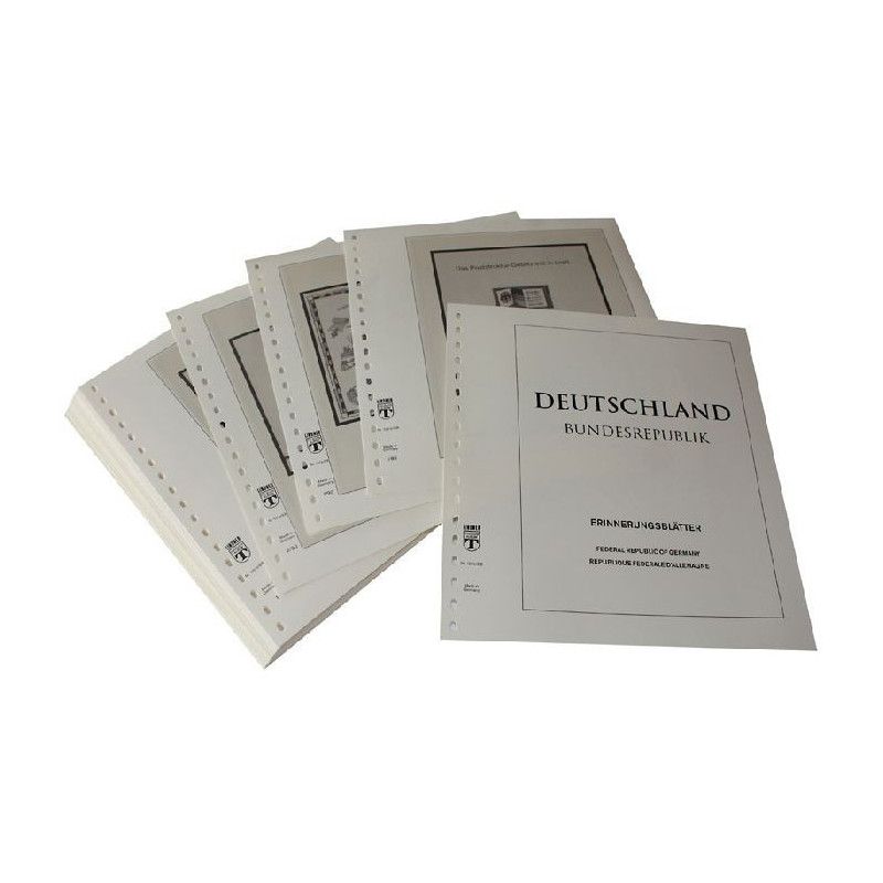 Feuilles pré imprimées Lindner-T Allemagne Pages-Souvenirs 1989-2004.