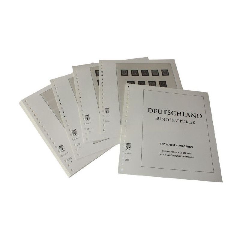 Feuilles préimprimées Lindner-T Allemagne Timbres sans valeur 1951-2024.