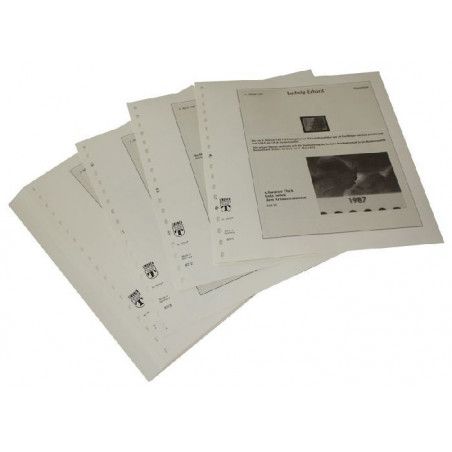 Album Lindner avec feuilles préimprimées France 1990-1995 Album Lindner avec feuilles préimprimées France 1990-1995