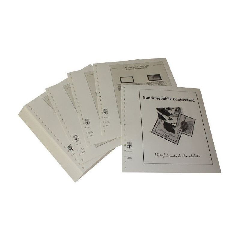 Feuilles pré imprimées Lindner-T Allemagne Variétés 1990-1991.