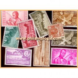Guinée Espagnole timbres de collection tous différents.