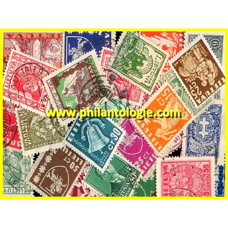 Lituanie timbres de collection tous différents.