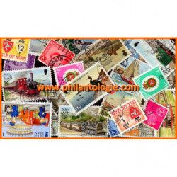 Île de Man timbres de collection tous différents.