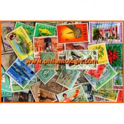Jamaïque timbres de collection tous différents.