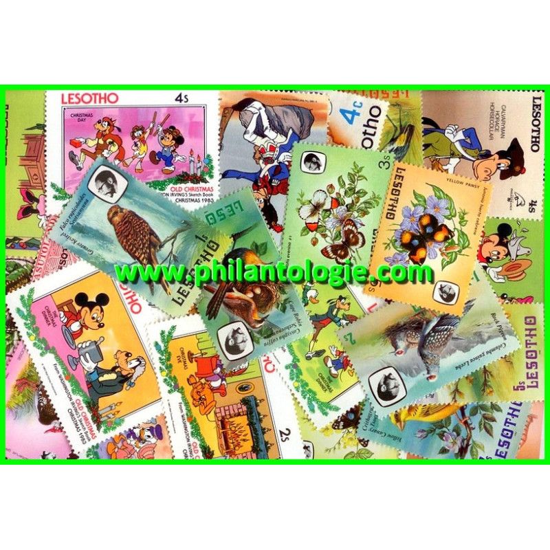 Lesotho timbres de collection tous différents.