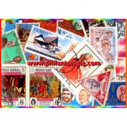 Papes 25 timbres thématiques tous différents.