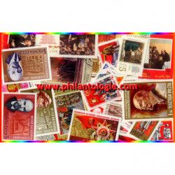 Lénine timbres thématiques tous différents.