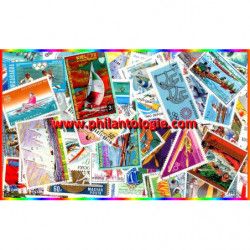 Sports Nautiques 50 timbres thématiques tous différents.