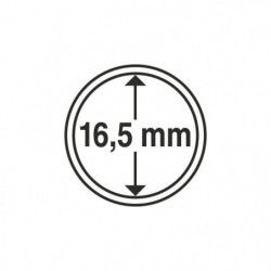 Capsules rondes 16,5mm pour monnaies de collection.