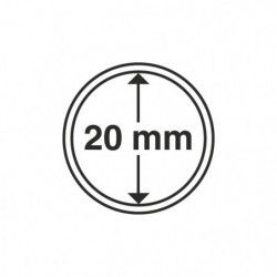 Capsules rondes 20 mm pour monnaies de collection.