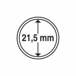 Capsules rondes 21,5mm pour monnaies de collection.