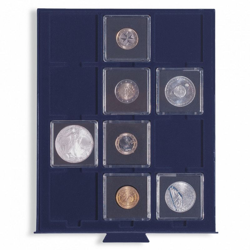 Médaillier numismatique Smart pour 12 capsules Quadrum.