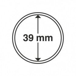 Capsules rondes 39mm pour monnaies de collection.