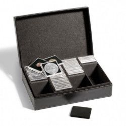 Coffret noir pour 100 capsules Quadrum Leuchtturm.