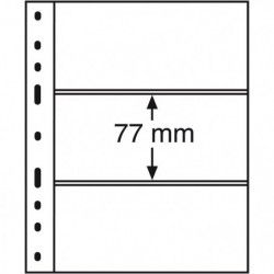 Recharges transparentes Optima à 3 bandes pour billets banque.