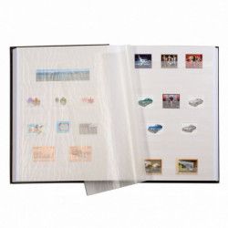 Classeur Comfort Deluxe 64 pages blanches pour timbres.