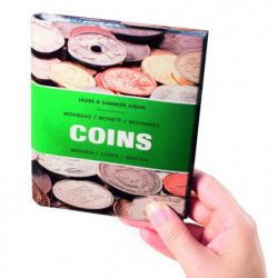 Album de poche illustré pour 48 monnaies de collection.