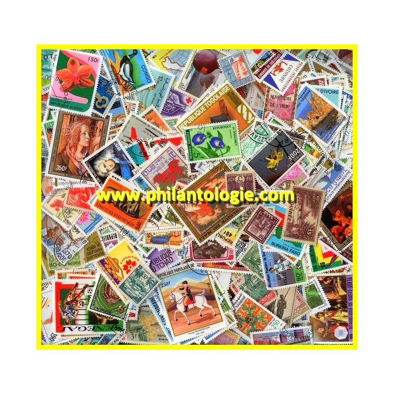 Communauté Française timbres de collection tous différents.