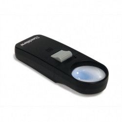 Loupe de poche lumineuse LED, grossissement 7 fois.