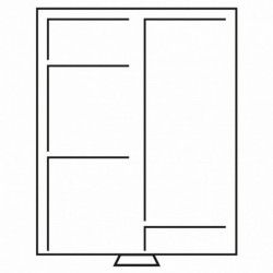 Médaillier XL Leuchtturm à compartiments variables.