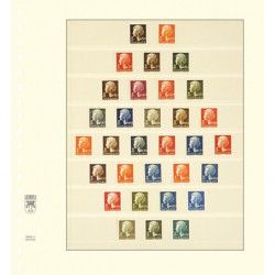 Feuilles plastiques Lindner-T freestyle à 8 bandes pour timbres-poste