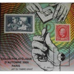 Bloc C.N.E.P. N°44 Paris-Art du timbre gravé 2005 neuf**.