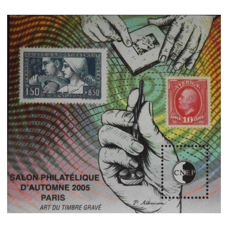 Bloc C.N.E.P. N°44 Paris-Art du timbre gravé 2005 neuf**.