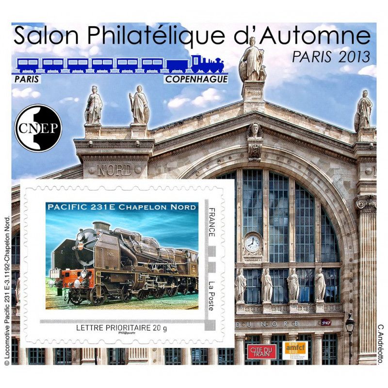 Bloc C.N.E.P. N°64 Gare du Nord 2013 autoadhésif.