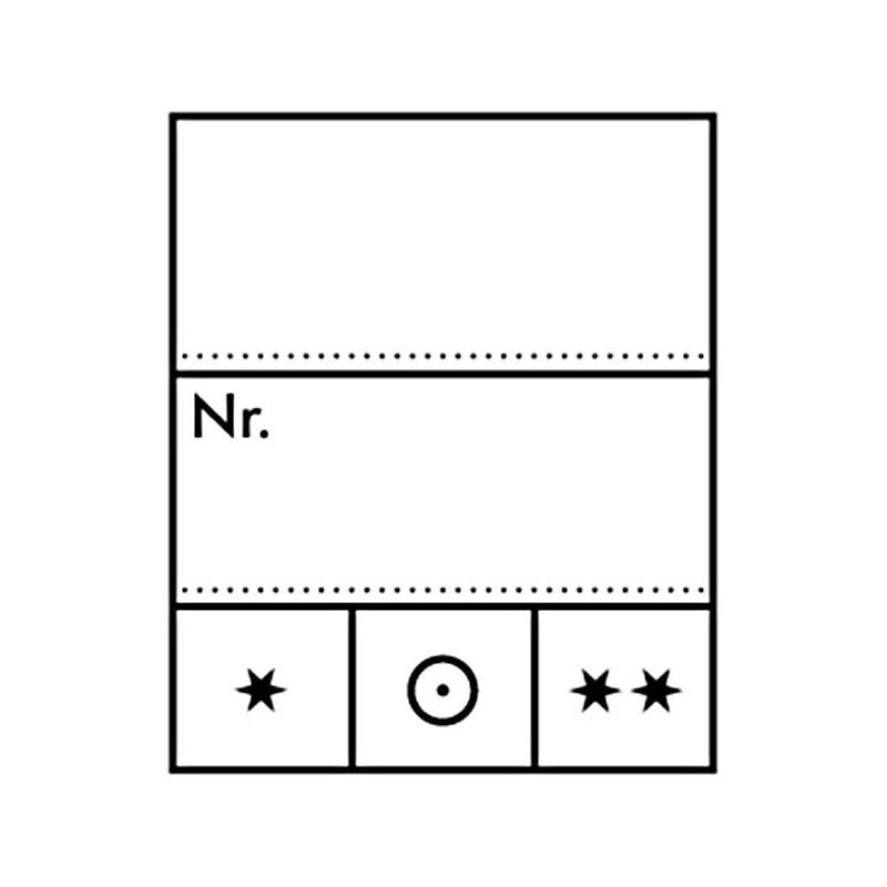 Étiquettes de cotation Lindner pour timbres-poste.