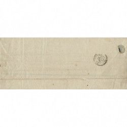 Présidence N°9 oblitéré càd rouge des imprimées en dessous de timbre. Unique.