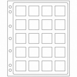 Feuilles Encap pour 20 capsules Quadrum Leuchtturm.