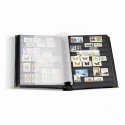 Classeur Comfort Deluxe 64 pages noires pour timbres.