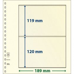 Feuille neutre Lindner-T à 2 bandes. (802 204)