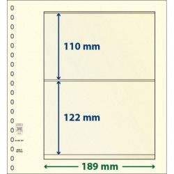 Feuille neutre Lindner-T à 2 bandes. (802 207)