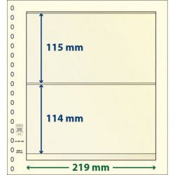 Feuille neutre Lindner-T à 2 bandes. (802 208)