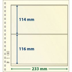 Feuille neutre Lindner-T à 2 bandes. (802 212)