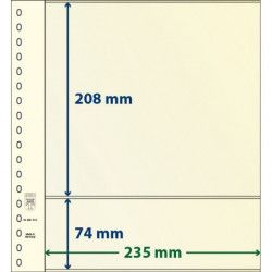 Feuille neutre Lindner-T à 2 bandes. (802 213)