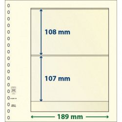 Feuille neutre Lindner-T à 2 bandes. (802 215)