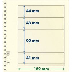 Feuille neutre Lindner-T à 4 bandes. (802 415)