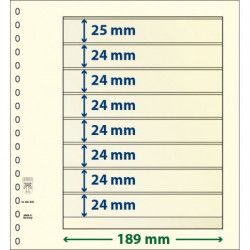 Feuille neutre Lindner-T à 8 bandes. (802 800)