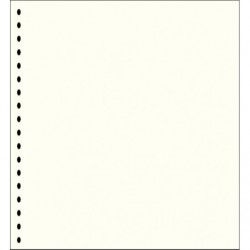 Feuilles neutres blanches sans impression à 18 perforations Lindner. (802o)