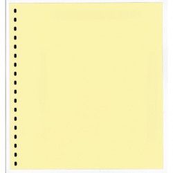 Feuilles neutres jaunes sans impression à 18 perforations Lindner. (802bo)