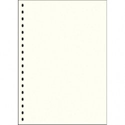 Feuilles neutres blanches sans impression format A4 à 18 perforations Lindner. (804o)
