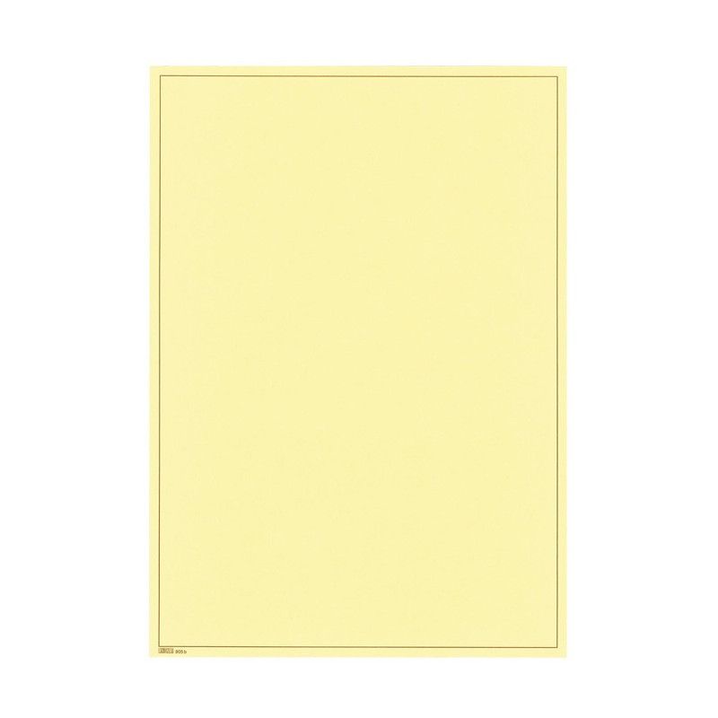 Feuilles neutres jaunes format A4 sans perforation Lindner. (805b)